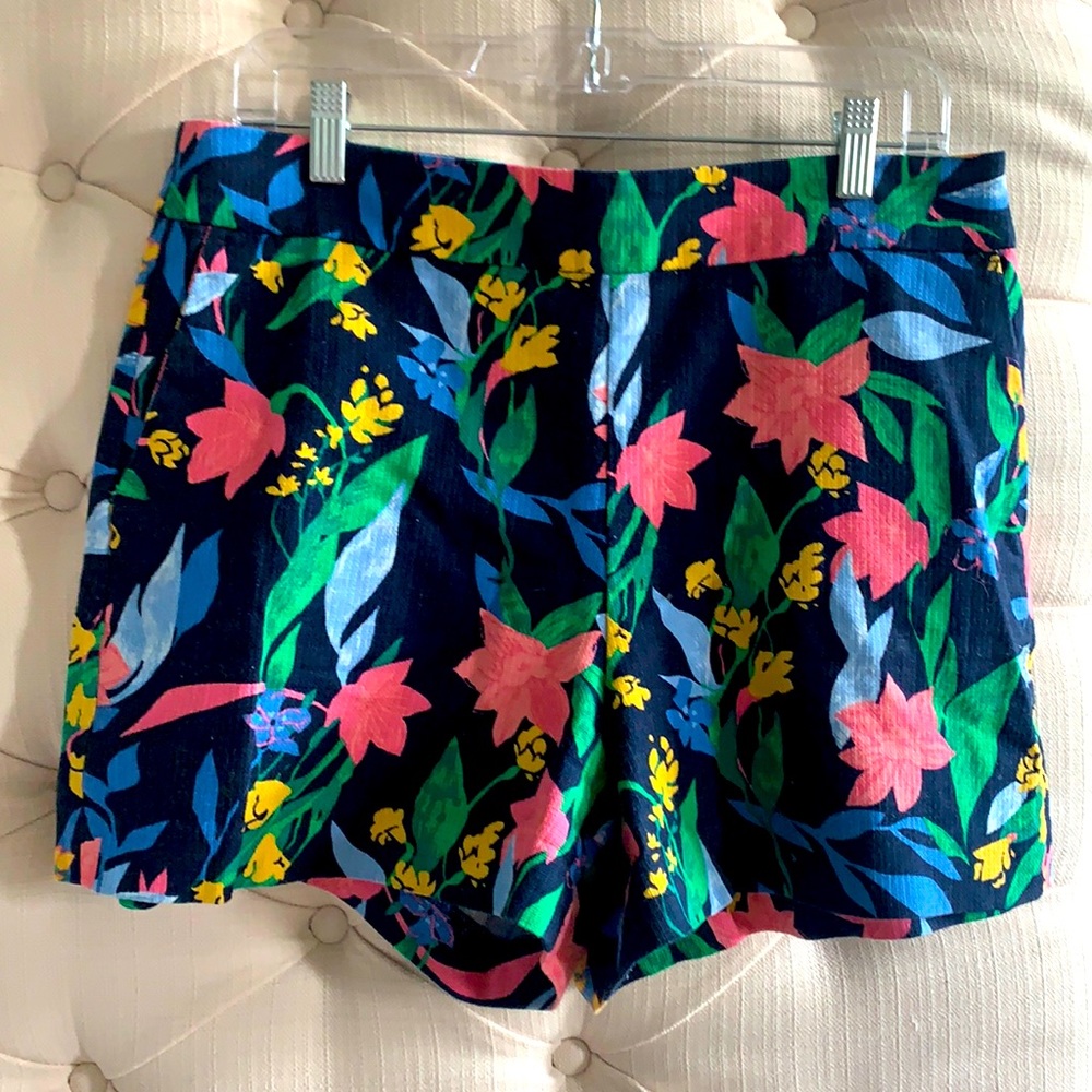 J Crew Tropical Print Shorts sz 12